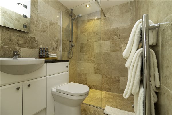 Bathroom with walk in shower